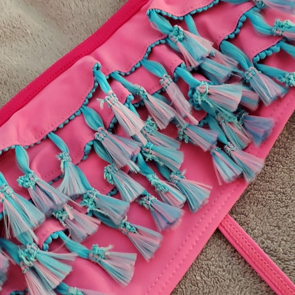 Pink Vigoss Blue tassel Bikini - Picture 2 of 3